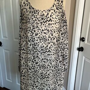 Simply Styled by Sears Dress Size L Beige /Black